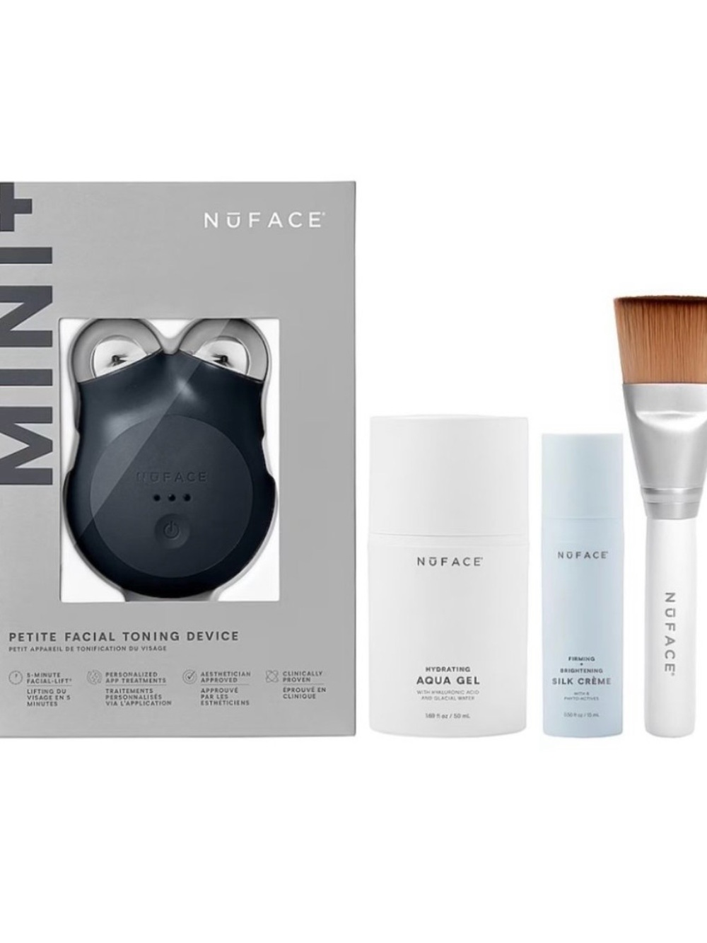 NIB NuFace MINI+ STARTER KIT Petite Pro-Longevity Microcurrent Facial Sculpting